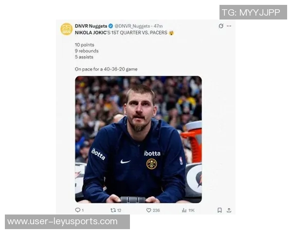 约基奇21分14板9助空砍未能实现开季五连三双遗憾收场